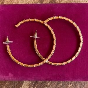 Kendra Scott Large Rose Gold Hoop Earrings